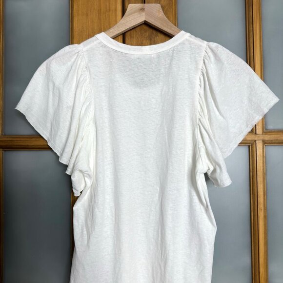 ALC Flutter Sleeve Cotton T-Shirt - Picture 5 of 7